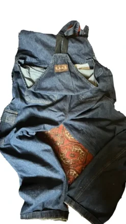 DIY Paint Splatter Denim Overalls