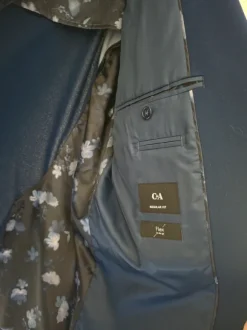 Donder blauwe mannen blazer
