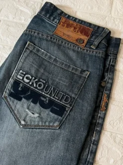 Ecko Unltd baggy denim shorts Y2K size 34