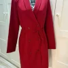 Eleganter Blazer-Mantel in Rot