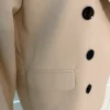 Eleganter Mantel in Beige/Nude