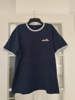 Ellesse Basic T-Shirt blau weiß Größe XL
