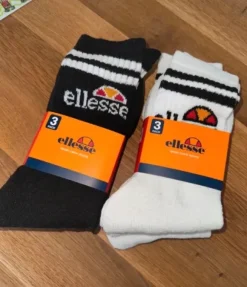 Ellesse socken lang neu 6 paare , schwarz&weiß 39-42.5
