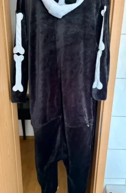 Erwachsenen Onesie Skelett