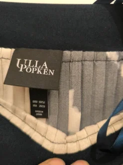 Faltenrock, Ulla Popken, blau, beige, 50/52