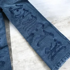 Favela Embroidery Jeans W34 Black Washed