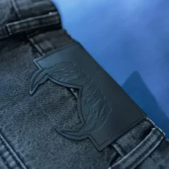 Favela Embroidery Jeans W34 Black Washed