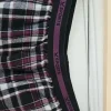 Flanellhose für zu Hause | lila / sw kariert | Größe XXL | 100% Baumwolle