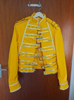 Freddy Mercury gelbe Kunstlederjacke