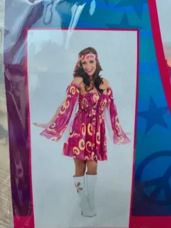 Fun Shack Kostüm Damen Hippie Kleid Größe L