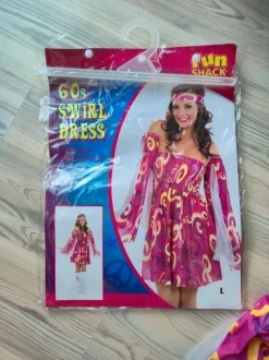 Fun Shack Kostüm Damen Hippie Kleid Größe L