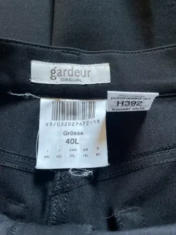 Gardeur Stoffhose schwarz elegant Business Hose Gr. 40L