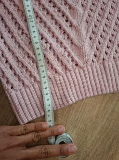 Geheckelte in Rosa