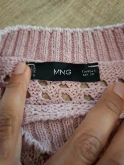 Geheckelte in Rosa