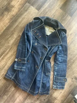 Geile y2K jeansjacke jeansmantel vintage tailliert 36/ 38 M dark Blue