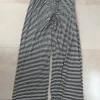 Gestreifte Wide Leg Hose | Stoffhose | S