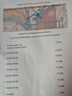 Gestrickte Strümpfe