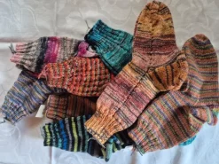 Gestrickte Strümpfe
