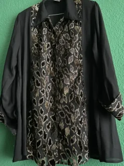 Glitzer Bluse