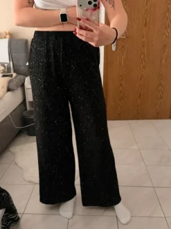 Glitzernde Weite Hose