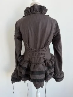 gothic gothicana whimsical fairy corset jacket dark academia y2k 00s summer jacket lolita lace 2000s