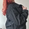 Graue Jeansjacke