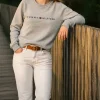 Grauer Tommy Hilfiger Sweater/Pullover/Shirt