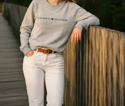 Grauer Tommy Hilfiger Sweater/Pullover/Shirt