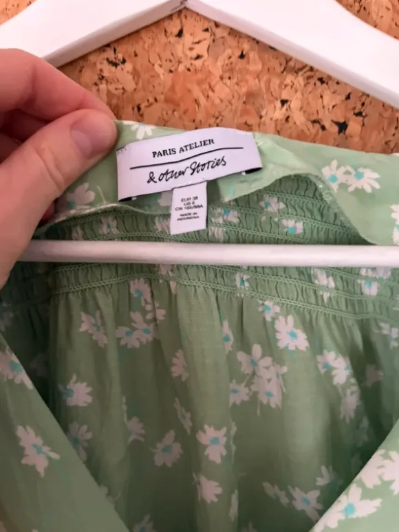 Groene bloemenjurk &other stories maat 38