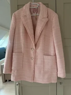 GUESS dikke tweed blazer roze