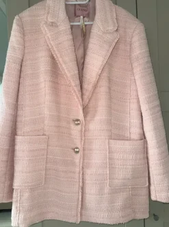 GUESS dikke tweed blazer roze