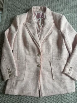 GUESS dikke tweed blazer roze