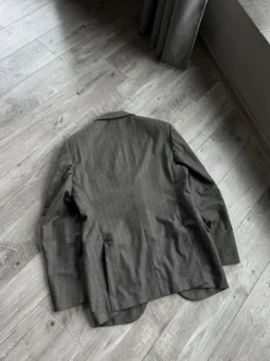 Hackett London Grey Striped wool Blazer Jacket Size: 52R