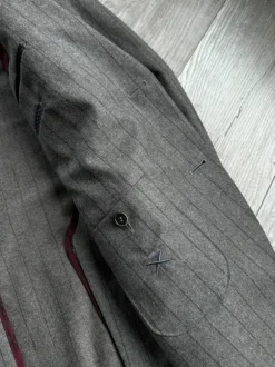 Hackett London Grey Striped wool Blazer Jacket Size: 52R