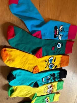 Happy Socken bunt lustig Smileys 43/44