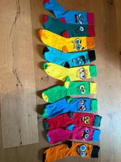 Happy Socken bunt lustig Smileys 43/44