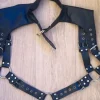 Harness, Brustgeschirr, Gothic BDSM, schwarz, Unisex (Damen und Herren)Kunstleder