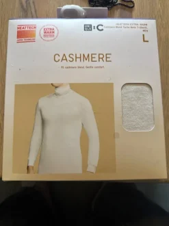 Heattech uniqlo Gr L neu neck T-Shirt Kaschmir