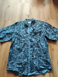 Hemd Mond Eton Shirts L 41/42 blau schwarz