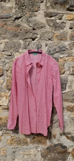 Hemd/Bluse gestreift rot/weiß