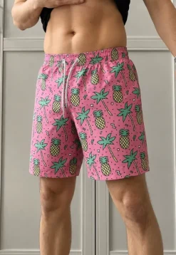 Herren Badehose Badeshorts Ananas Größe M