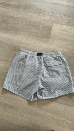 Herren Badehose S Blau/Weiß gestreift
