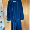 Herren Bademantel Schiesser blau Größe M/50