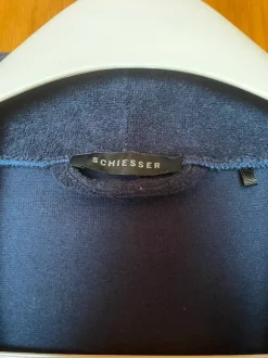 Herren Bademantel Schiesser blau Größe M/50