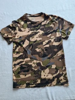 Herren Camouflage T-Shirt Decathlon S Tarnmuster Army Freizeit Shirt