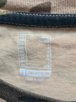 Herren Camouflage T-Shirt Decathlon S Tarnmuster Army Freizeit Shirt