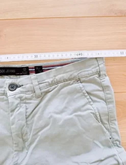 Herren Chino Hose - 36/32 - taupe - grau - Indicode Jeans