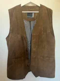 Herren Lederweste Gr 50