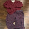 Herren pyjama langarm