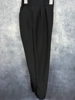 Herren schwarze Stoffhose Größe S